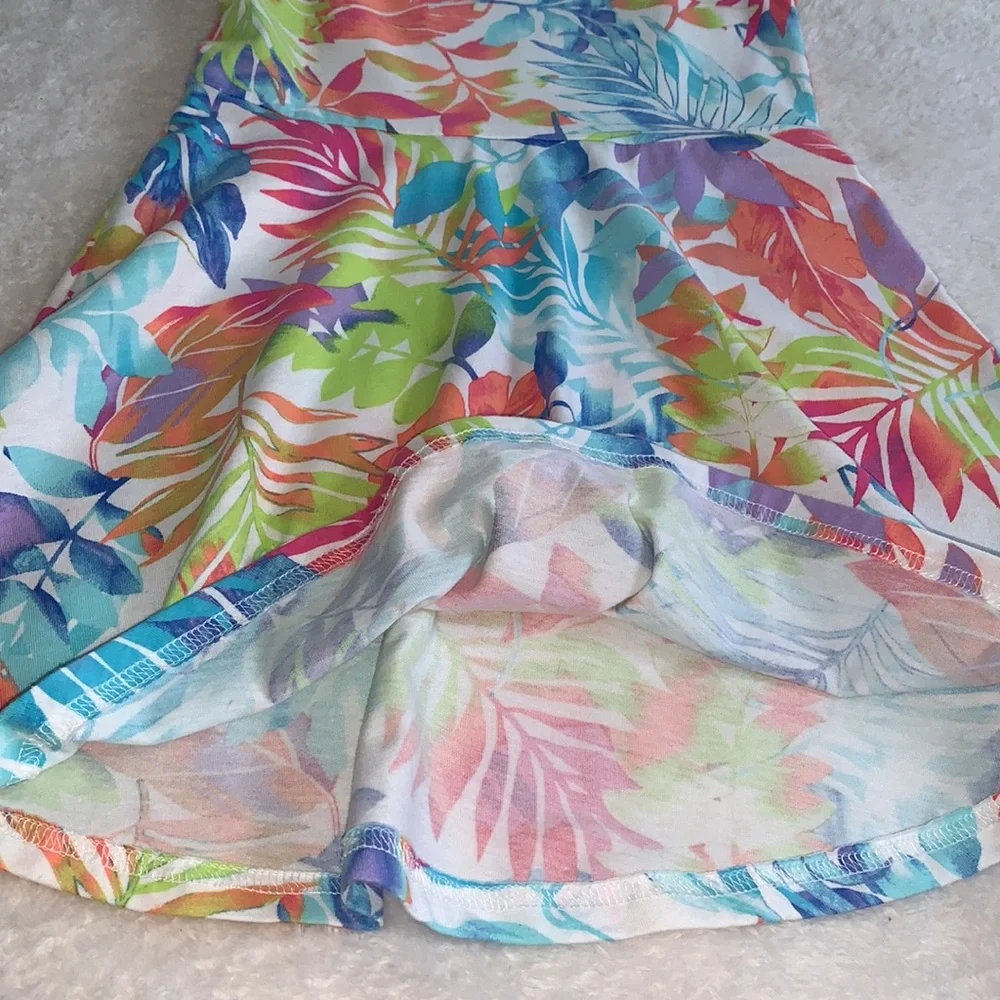 Children’s Place Colorful Tropical Girls Dress 4 EUC
